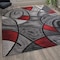 Flash Furniture Red 8' x 10' Abstract Design Accent Area Rug ACD-RGTRZ860-810-RD-GG - alternate 2
